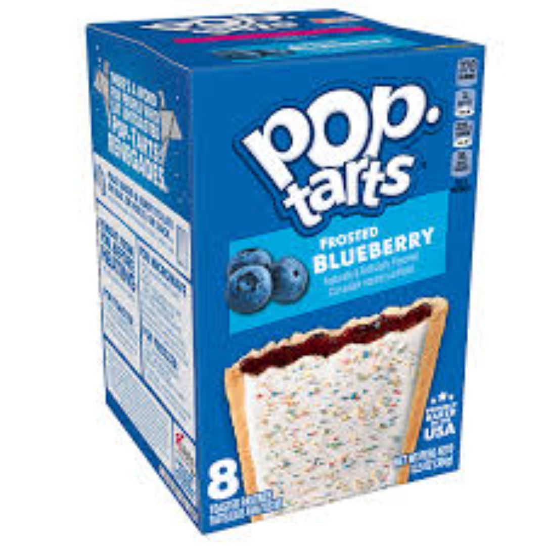 KELLOGGS POP TARTS FROSTED BLUEBERRY 384G